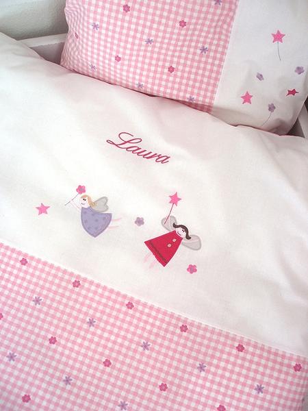 Baby bedding with name, gir...