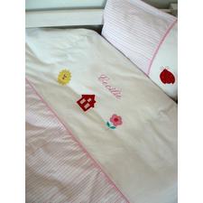 Baby bedding with name, Girl striped - PetitePeople, Baby Bedding
