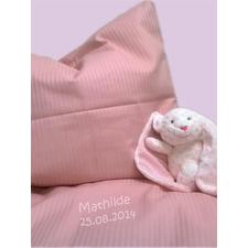 Baby Bedding by name, girl, pink - PetitePeople, Baby Bedding