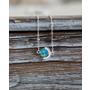 Sky Blue Marble Circular St...