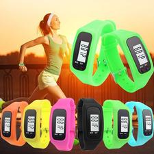Digital LCD Pedometer Watch Run Outdoor Step Walking Distance Calorie Counter Bracelet Watch Sport Watches Women Watch Men Clock