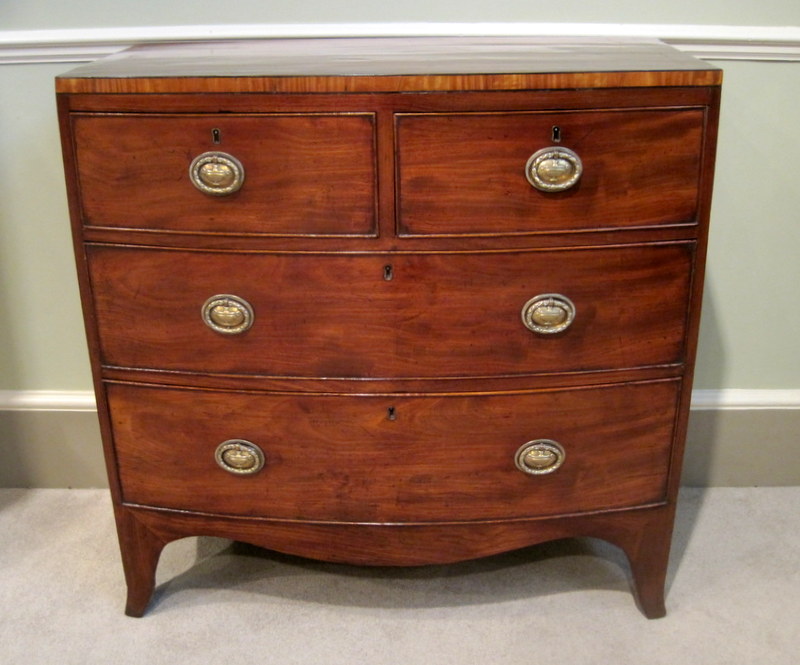 Regency Mahogany Bow Chest