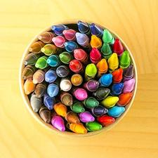 ZenZoi 60-Piece Scented Crayon Box with Coloring E-Book