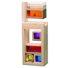 Wonderworld Rainbow Sound Blocks - Stackable Hollow Shape Block Toys - 7 Piece Set