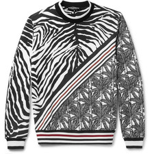 Printed Loopback Cotton-Jersey Sweatshirt