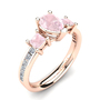 375 Red Gold / Rose Quartz ...