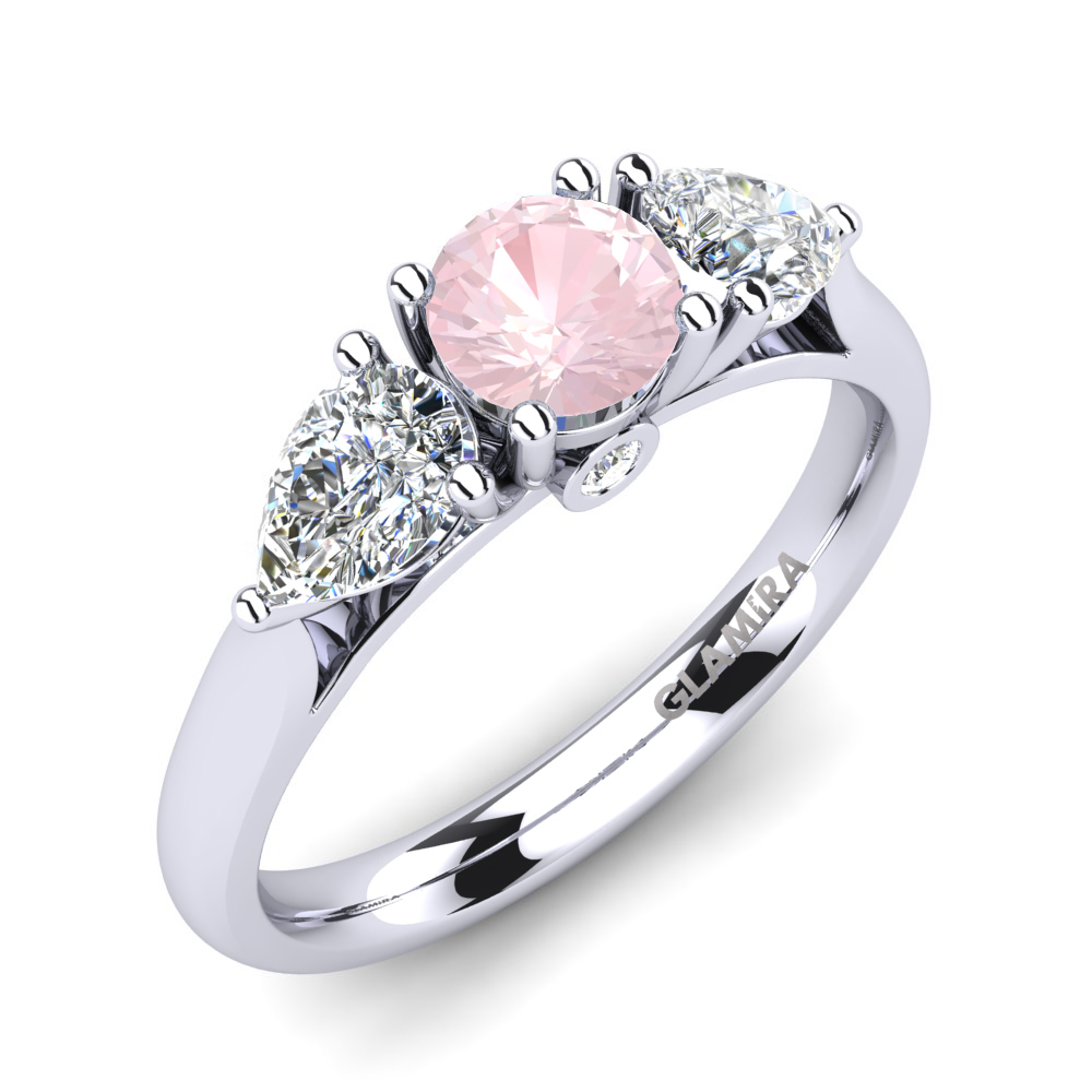 Rose Quartz & Swarovski Cry...