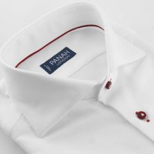 Contrast Stitched Luxury Basket Weave Shirt |Panah London