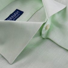 Pistachio Luxury Linen Shirt |Panah London