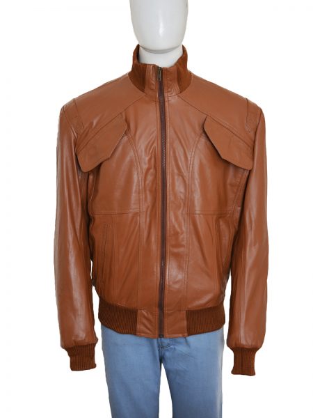 4 Pockets Slim Fit Bomber L...