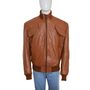 4 Pockets Slim Fit Bomber Leather Jacket