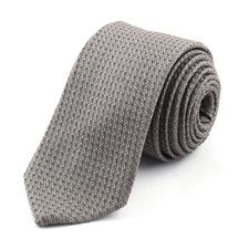 Grey grenadine tie