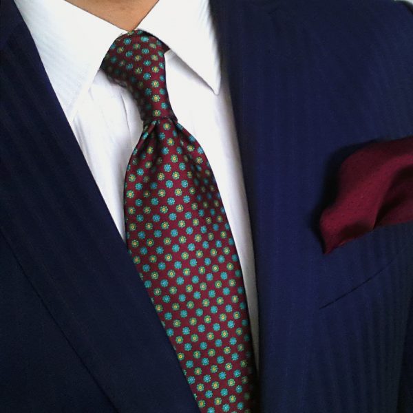 Burgundy Floral Printed Sil...