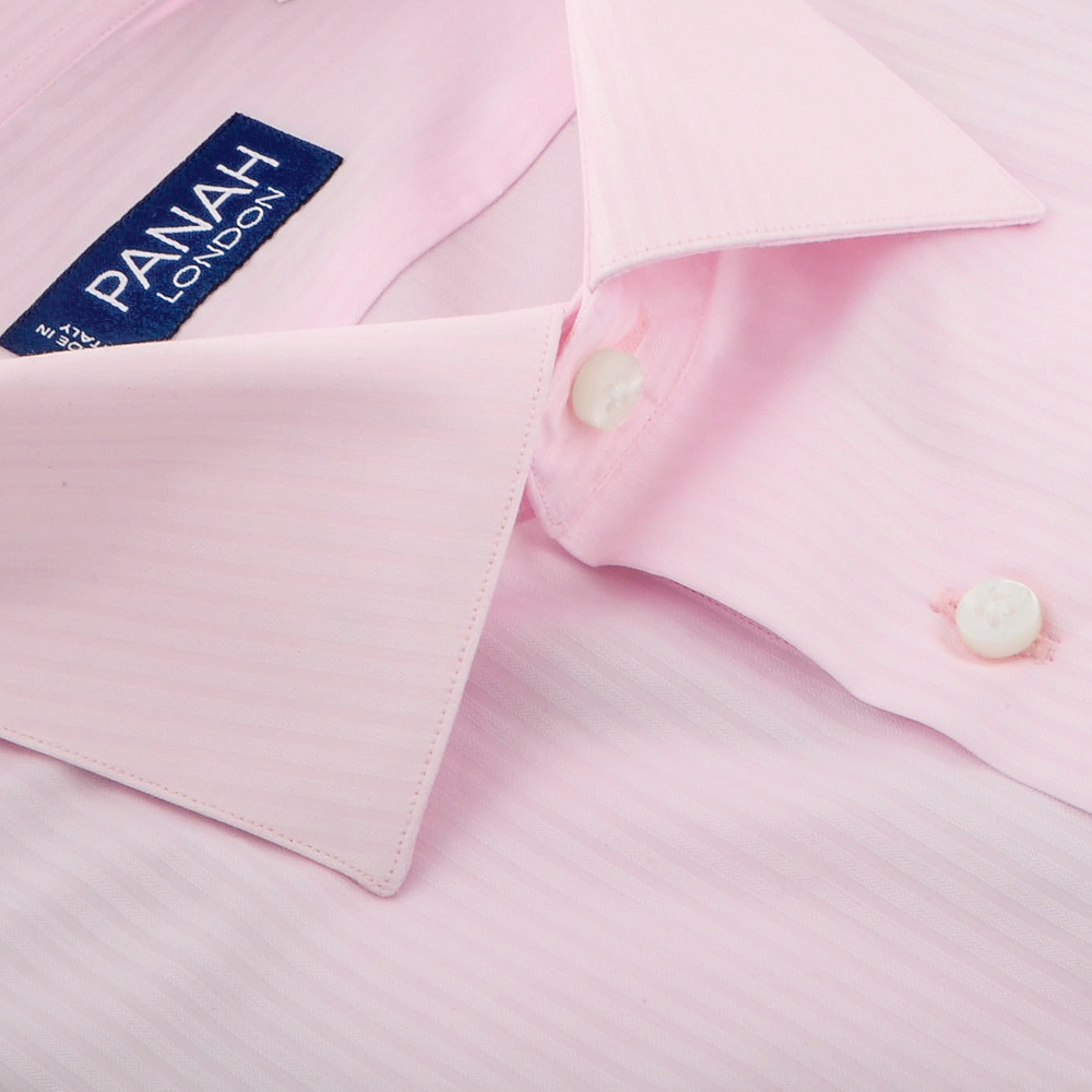 Pink Herringbone Stripe Lux...