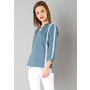 Shop Stylish Lace Edged Denim Blouse Online | FabAlley