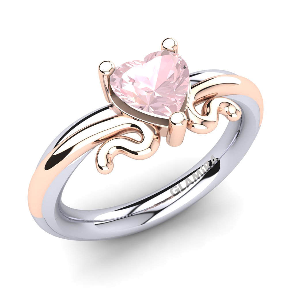 Rose Quartz 585 White & Red...