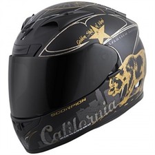 Scorpion EXO-R710 Golden State Street Motorcycle Helmet (Black, Medium)