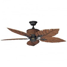 Concord By Luminance 52 Inch Fernleaf Breeze Damp Location Ceiling Fan - Rustic Iron