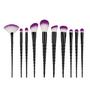 10 PIECE BLACK UNICORN BRUSH SET