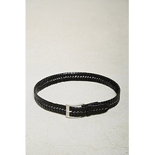 Men Faux Leather Braided Belt