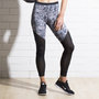 REVERSIBLE PRINT/MESH LEGGING - Coloured Glass/Marble Print