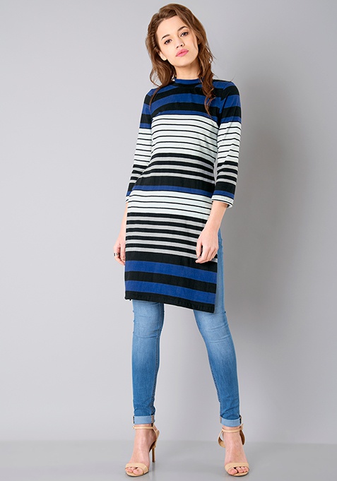Shop Turtleneck Longline Te...