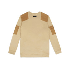SW376 Utility Cargo Sweatshirt - Beige 