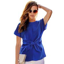 BLUE CHIFFON SHIRT- EXCLUSIVE & FAST SPONSORED