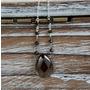 Smokey Quartz Wire Wrapped Sterling Silver Necklace - 16" Length