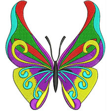 Butterfly Machine Embroidery Designs - Applique Embroidery Design D19