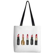 Candy Cane Lipsticks Tote