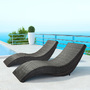 Hassleholtz Beach Chaise Lounge in Brown
