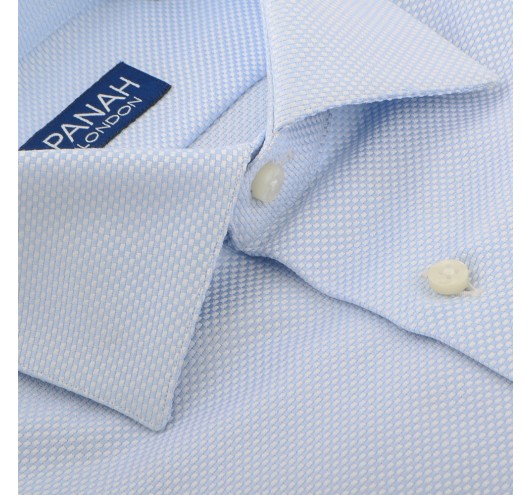 Blue Luxury Basket Weave Sh...