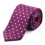 Purple Printed Silk Tie | Buy Italian Silk Ties Online | Handmade Silk Ties
