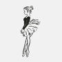 Ballerina Dancing Machine Embroidery Designs - Instant Download Filled Stitches Design 146