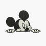 Mickey Mouse Machine Embroidery Designs - Cartoon Decorative Instant Download Filled Stitches Design 146