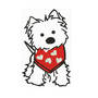 West Highland White Terrier Puppy Machine Embroidery Designs - Animal Instant Download Filled Stitches Design 137
