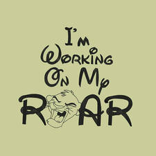 I'm Working On My Roar - Lion King - Disney Land Machine Embroidery Designs - Applique Instant Download Filled Stitches Design 135