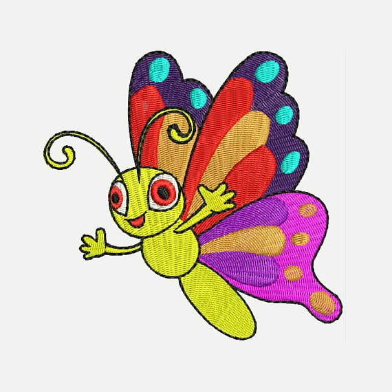Butterfly Machine Embroider...