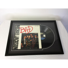 Michael Jackson Bad - Album & Cover Framed