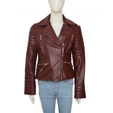Brooklyn 99 Detective Rosa Diaz Maroon Jacket (1)