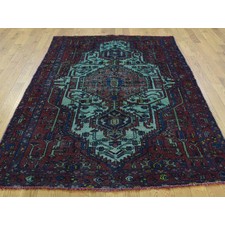 2'x3' Hand-Knotted Abstract Design Wool And Silk Modern Oriental Rug
