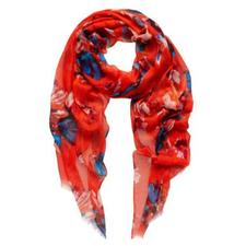 Flame floral scarf