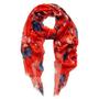 Flame floral scarf