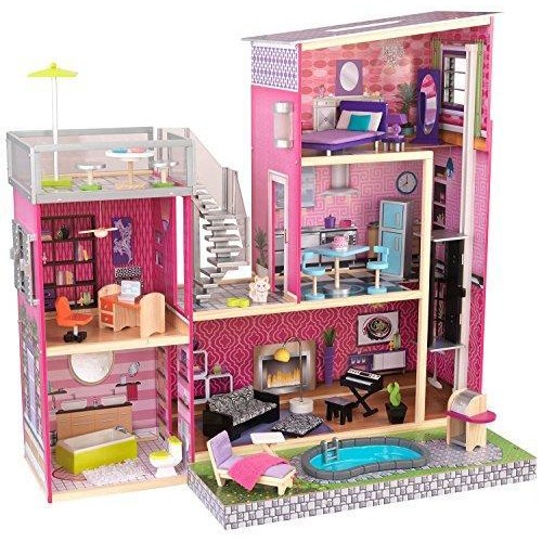 Uptown Dollhouse with Furni...