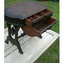 ANTIQUE-SOLID-BLACK-WALNUT-SEWING-WORK-TABLE-DESK-USE-AS-IS-OR-RESTORE