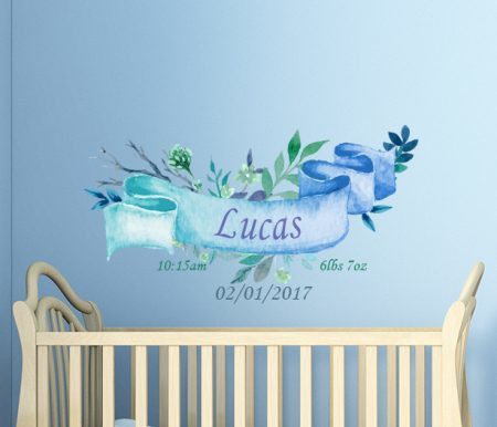 Ribbon Date of Birth Name W...