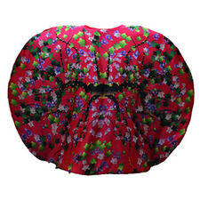 Print and crystals red spherical jacket