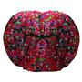 Print and crystals red spherical jacket