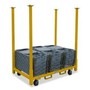 Rolling Tables and Chair Storage Cart -33 Inch Legs